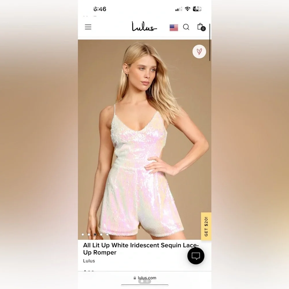 Lulu’s Iridescent Romper - Picture 1 of 2